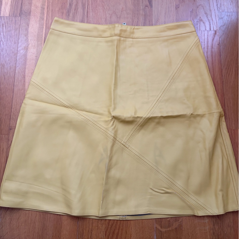 Zara Yellow Mini Skirt